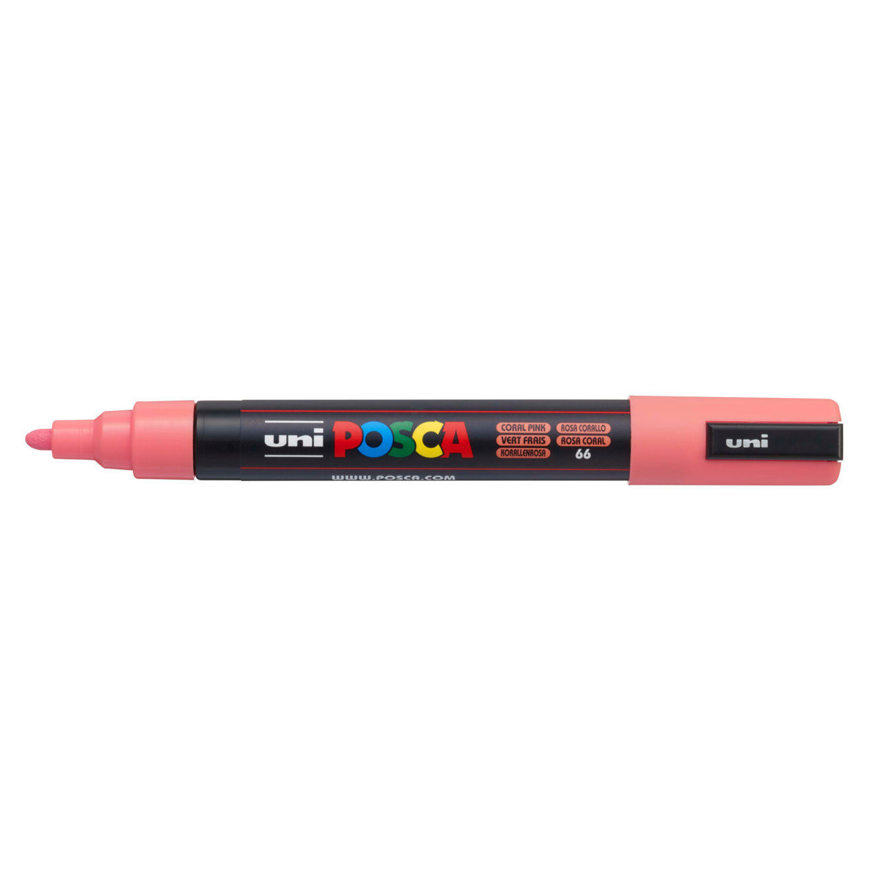 Uni Posca Su Bazlı Poster Markörü (1.8-2.5) Mercan Pembe