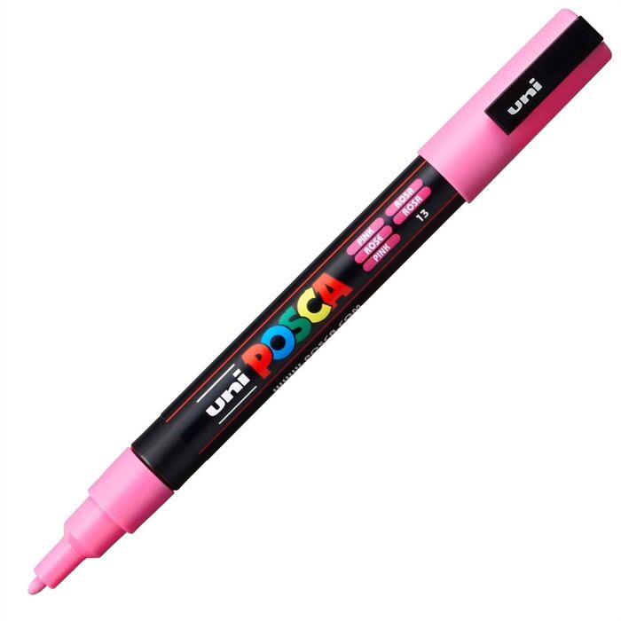 Uni Posca Su Bazlı Poster Markörü (0.9-1.3) Pembe