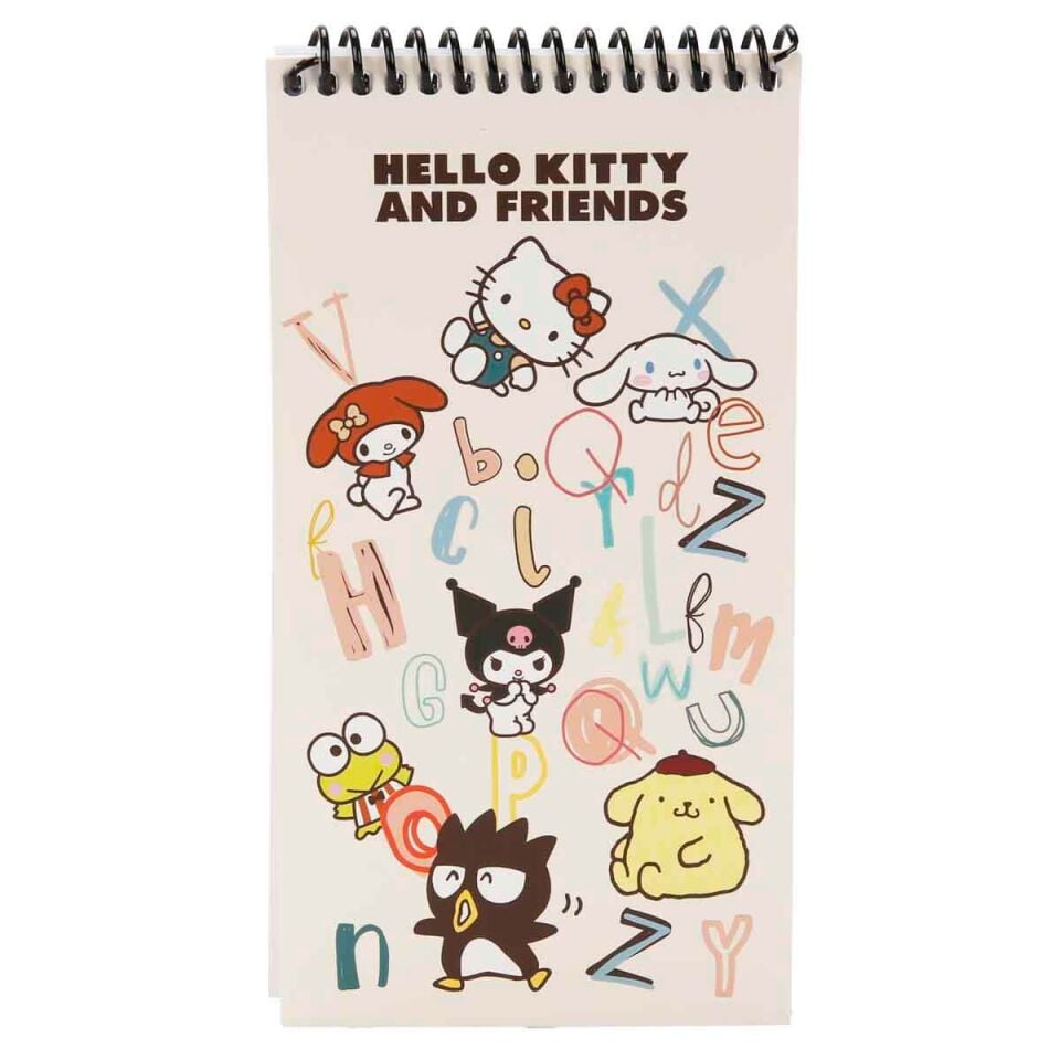 Hello Kitty and Friends 80 Yaprak Çizgili Not Defteri 10x19