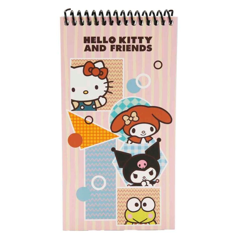Hello Kitty and Friends 80 Yaprak Çizgili Not Defteri 10x19