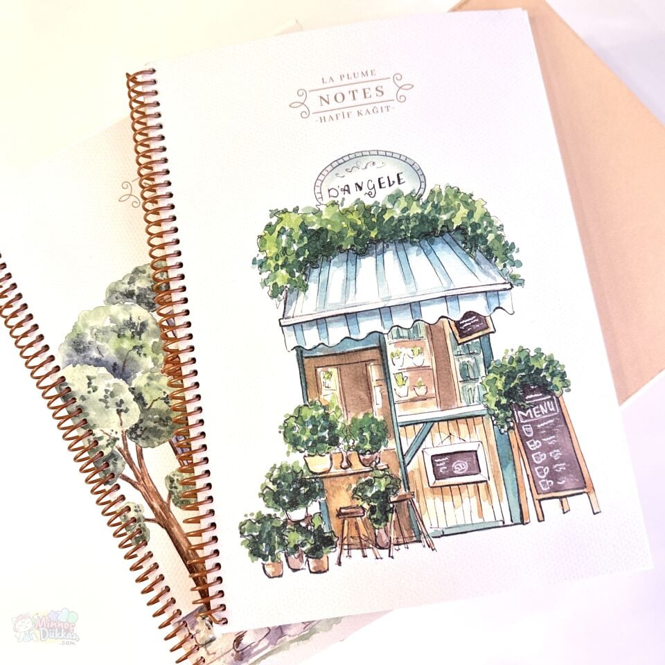 Keskin Color La Plume Shop 80 Yaprak Kareli Spiralli Defter A4