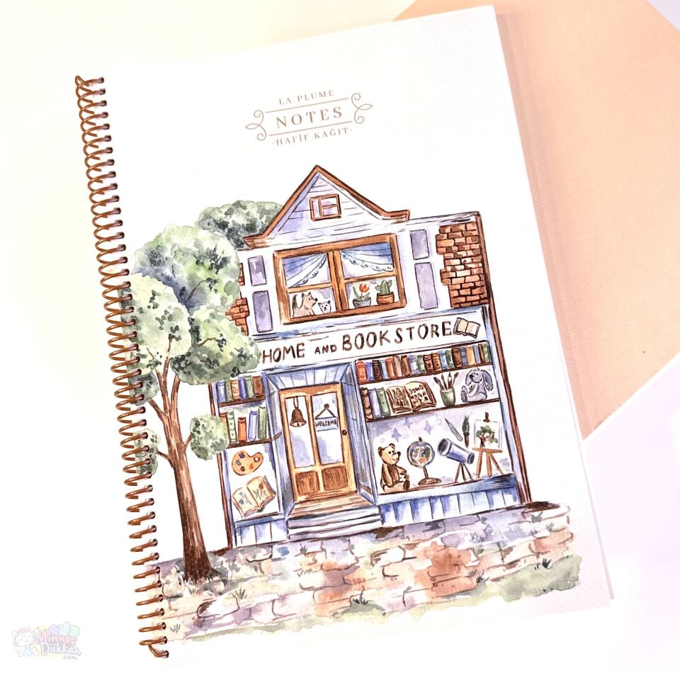 Keskin Color La Plume Shop 80 Yaprak Kareli Spiralli Defter A4