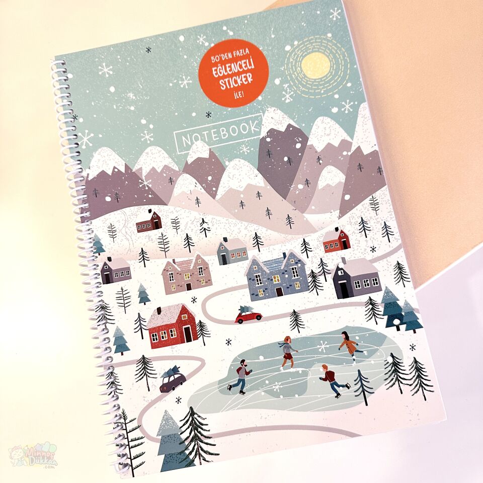 Keskin Color Mevsimler 80 Yaprak Kareli Spiralli Defter A4