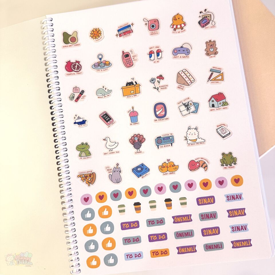 Keskin Color Mevsimler 80 Yaprak Kareli Spiralli Defter A4