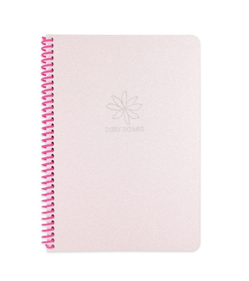 Keskin Glitter 80 Yaprak Çizgili Spiralli Defter A4
