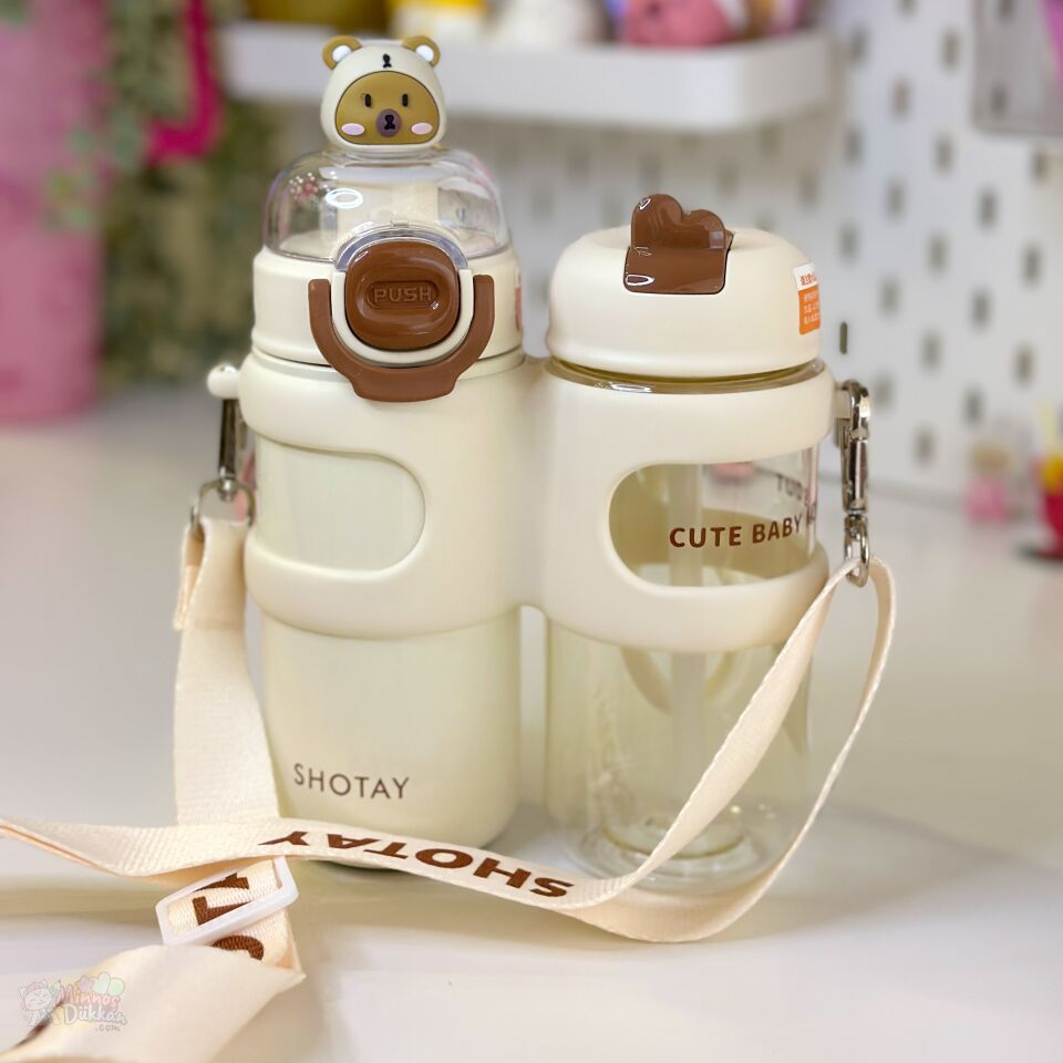 Shotay Enjoy İkili Matara 330 Ml 316 Çelik 450 Ml Tritan