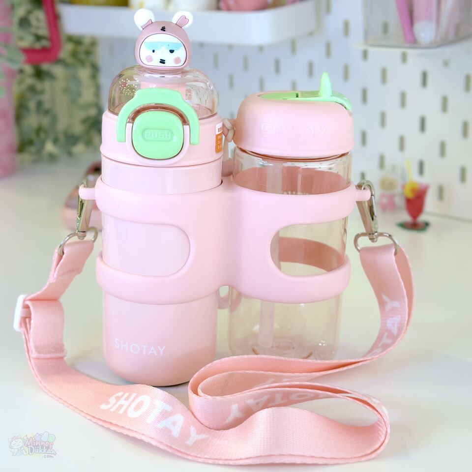 Shotay Enjoy İkili Matara 330 Ml 316 Çelik 450 Ml Tritan