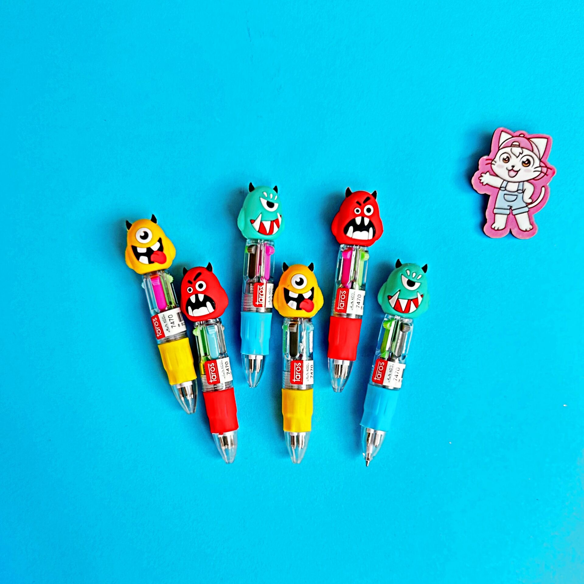 Monster Minik Çok Renkli Tükenmez Kalem