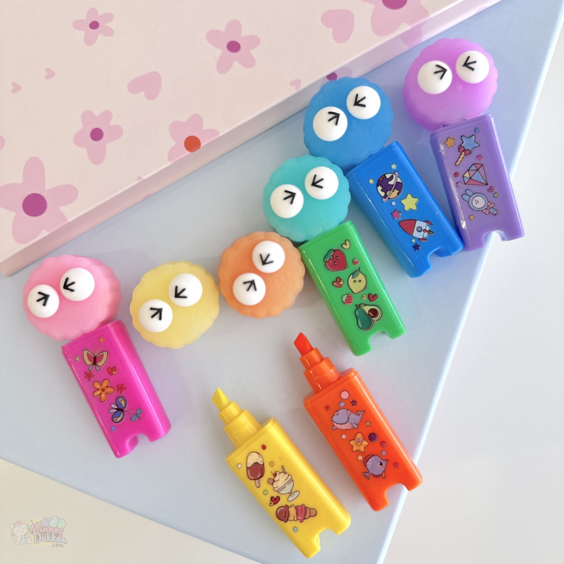 Pörtlek Göz Fosforlu Kalem 6 Renk