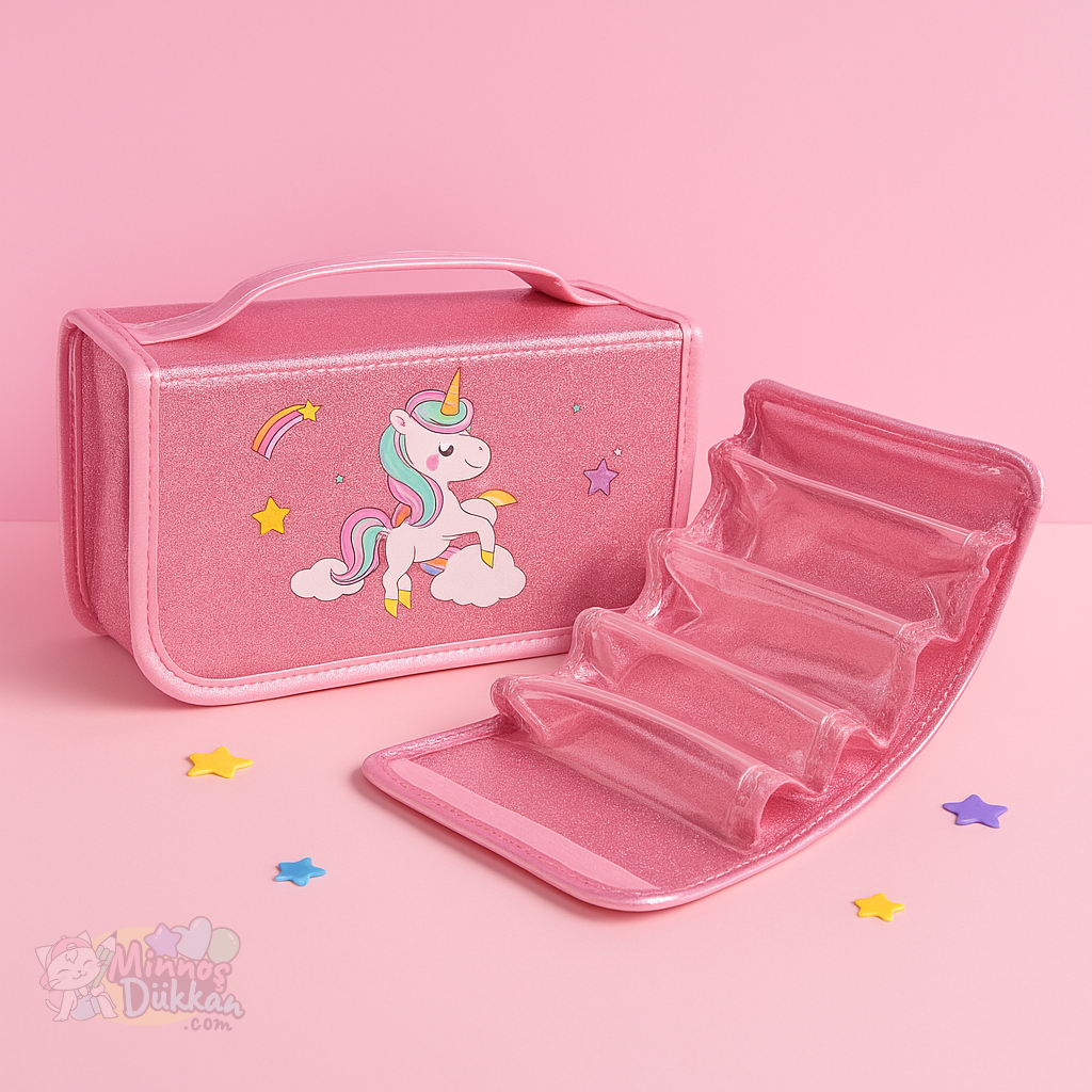 Unicorn Saplı Katlanır Kalem Çantası