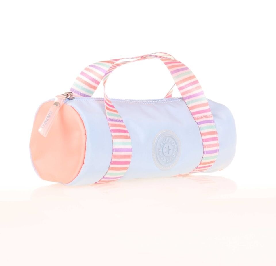 Kaukko Travel Double Stripe Kalem Çantası - Blue