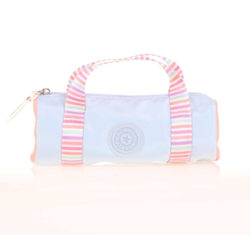 Kaukko Travel Double Stripe Kalem Çantası - Blue