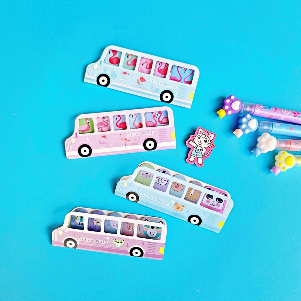 Otobüs Mini Post-it Seti