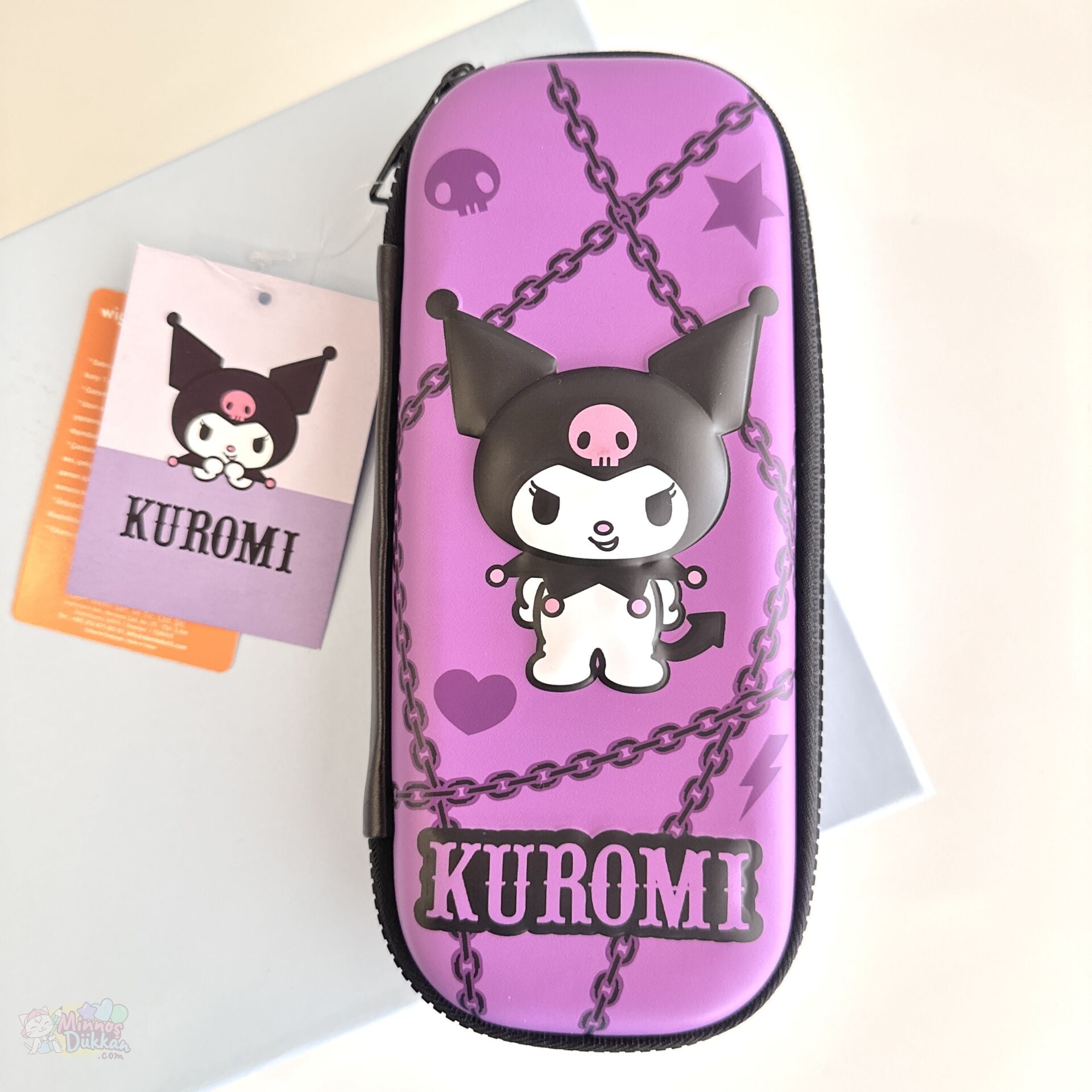 Kuromi Kabartmalı Kalem Çantası Küçük - 3339