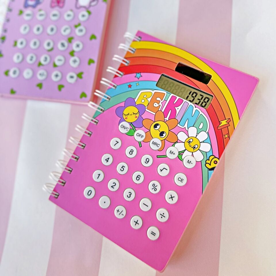 Hesap Makineli Spiralli Defter