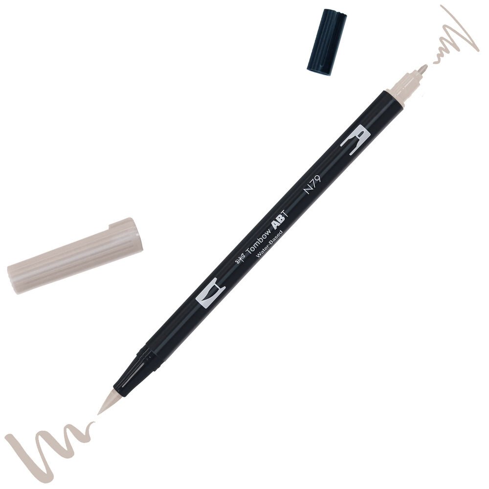 Tombow ABT Dual Brush Çift Uçlu Keçeli Kalem Warm Grey - N79