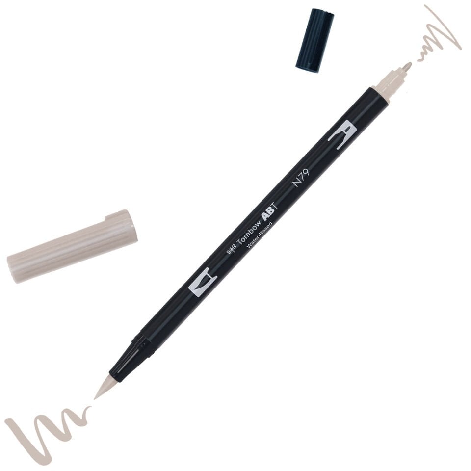Tombow ABT Dual Brush Çift Uçlu Keçeli Kalem Warm Grey - N79