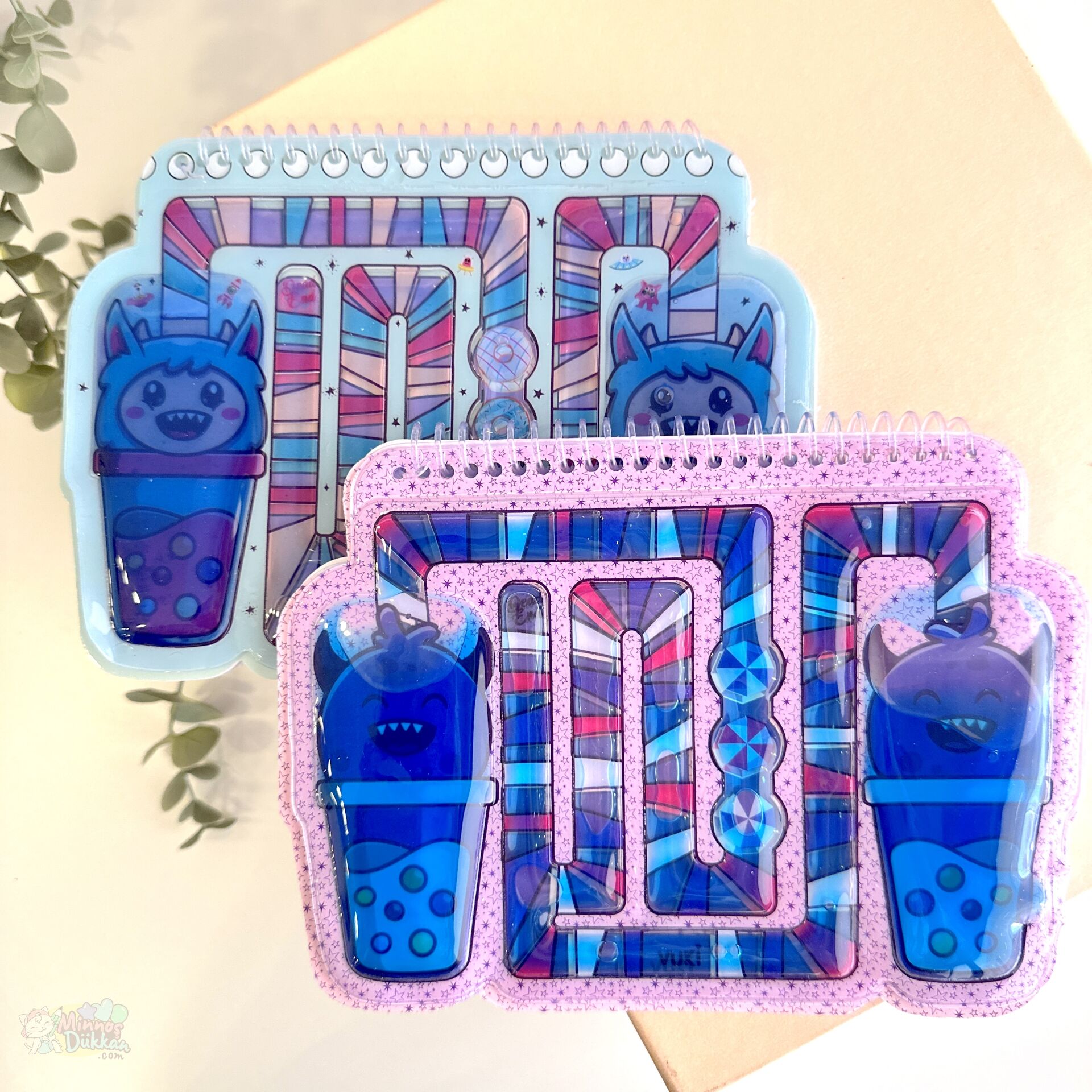 Canavar Desenli A5 Oyunlu Sulu Defter