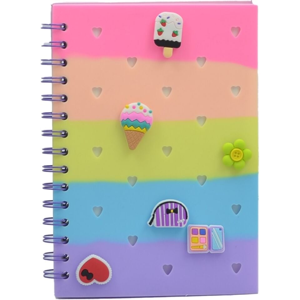 Süs Takılabilen Spiralli Defter