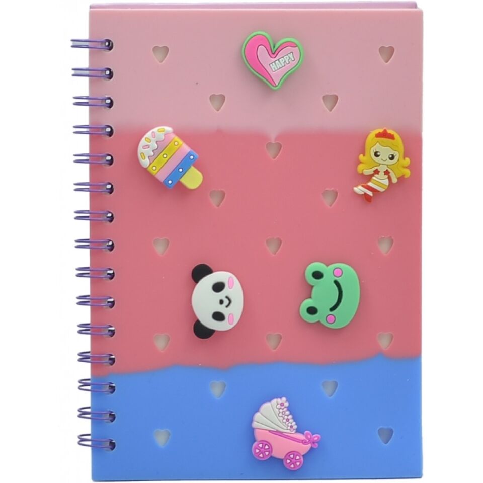 Süs Takılabilen Spiralli Defter
