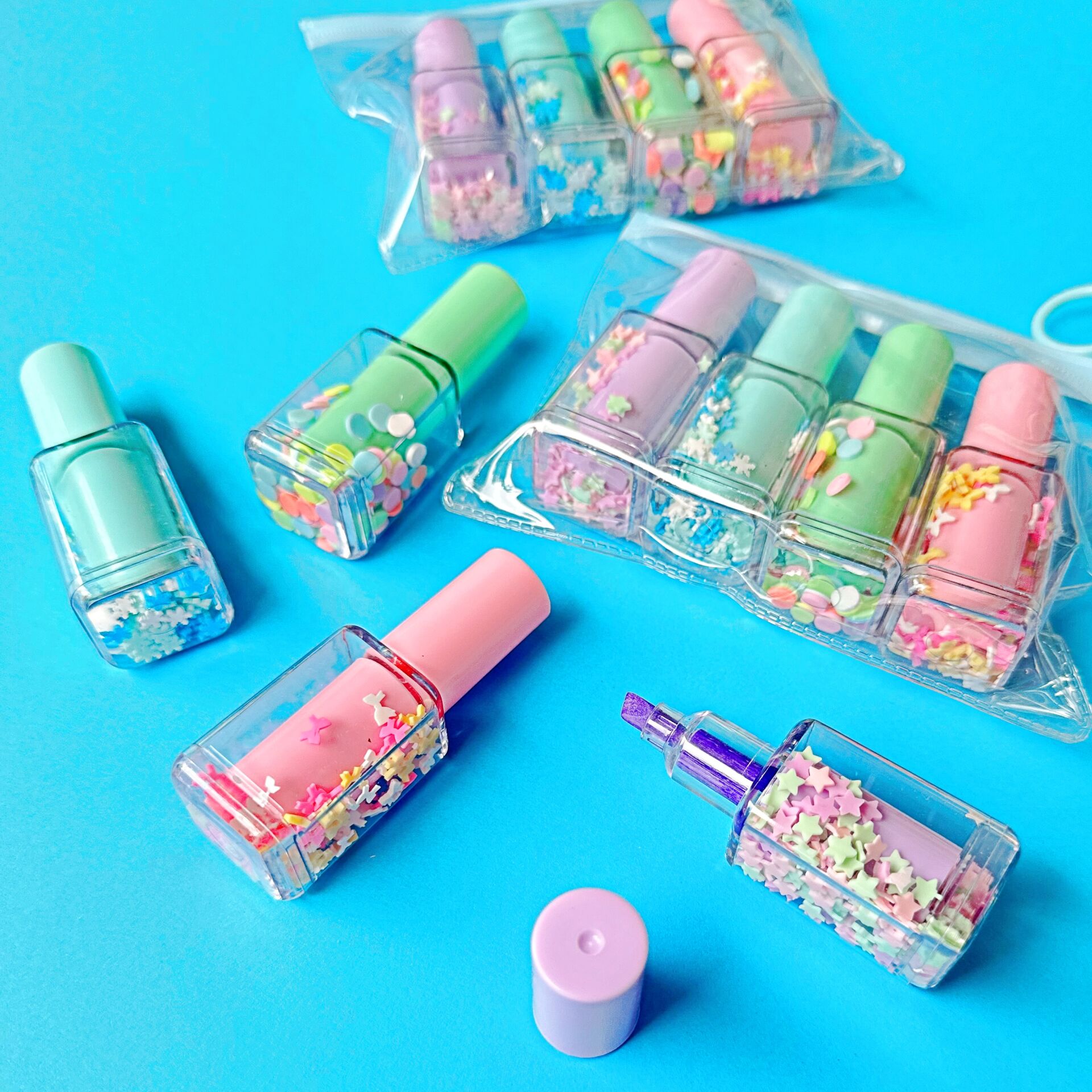 Pastel Oje Fosforlu İşaretleme Kalemi 4 Renk