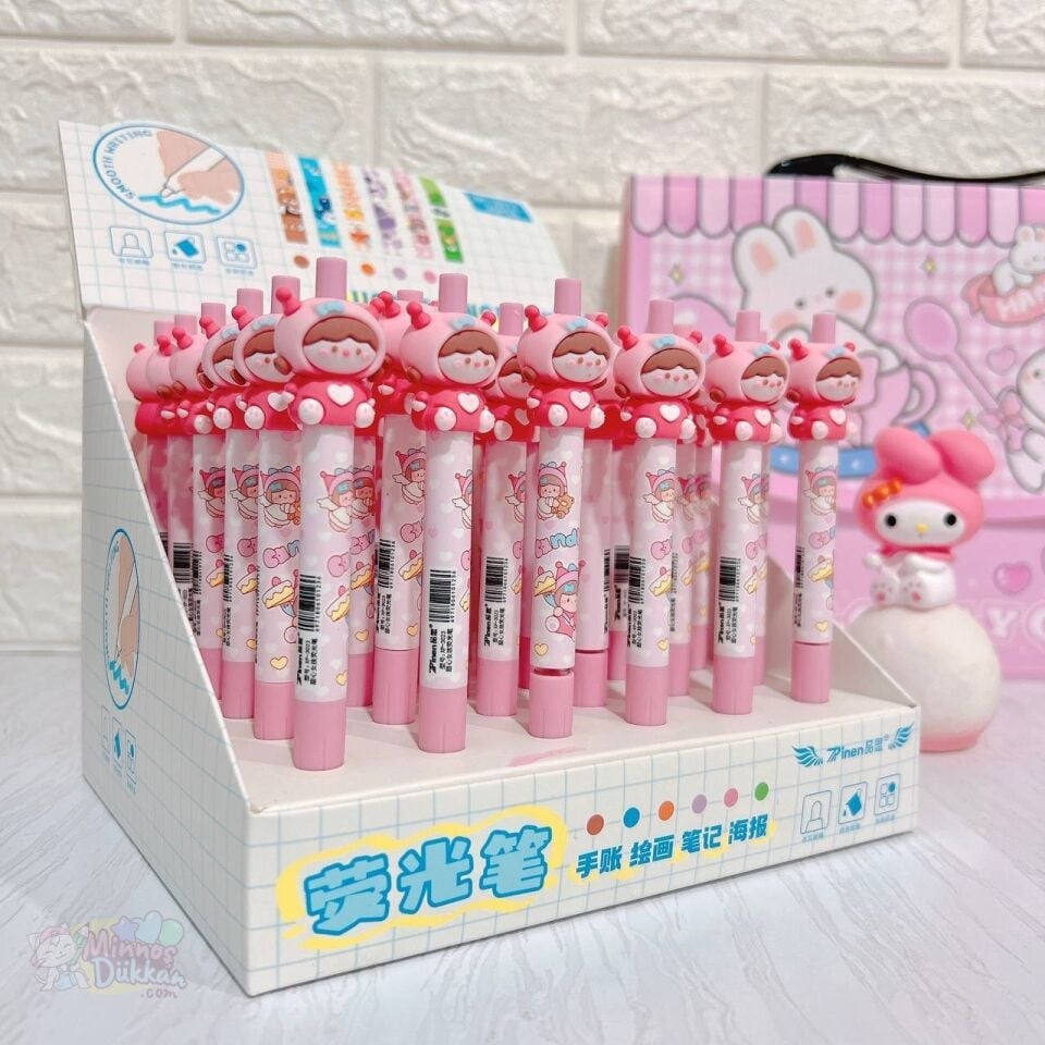 Pink Candy Basmalı Fosforlu Kalem Tekli