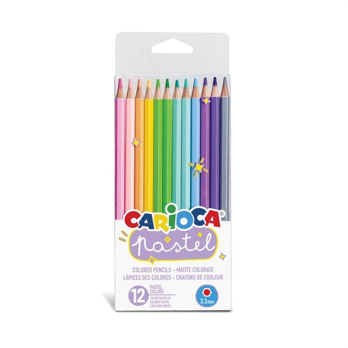 Carioca Pastel Renk Kuru Boya 12'li