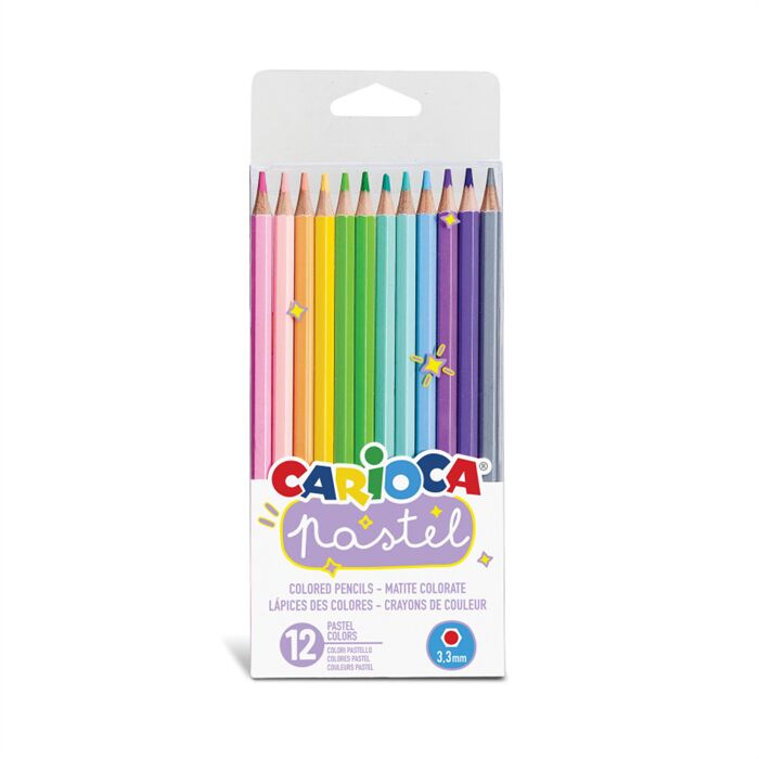 Carioca Pastel Renk Kuru Boya 12'li
