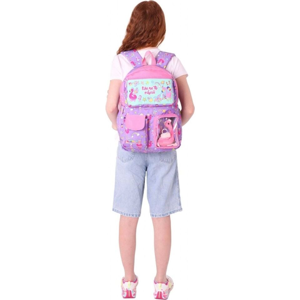 Kaukko Kids Sırt Çantası - Plush Flamingo