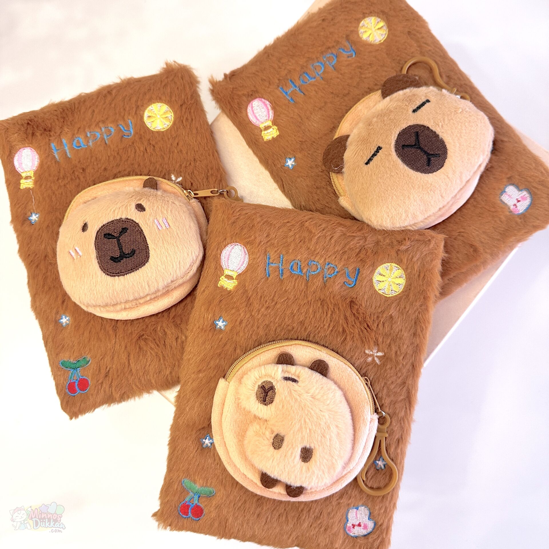 Happy Capybara Cüzdanlı Hatıra Defteri A5