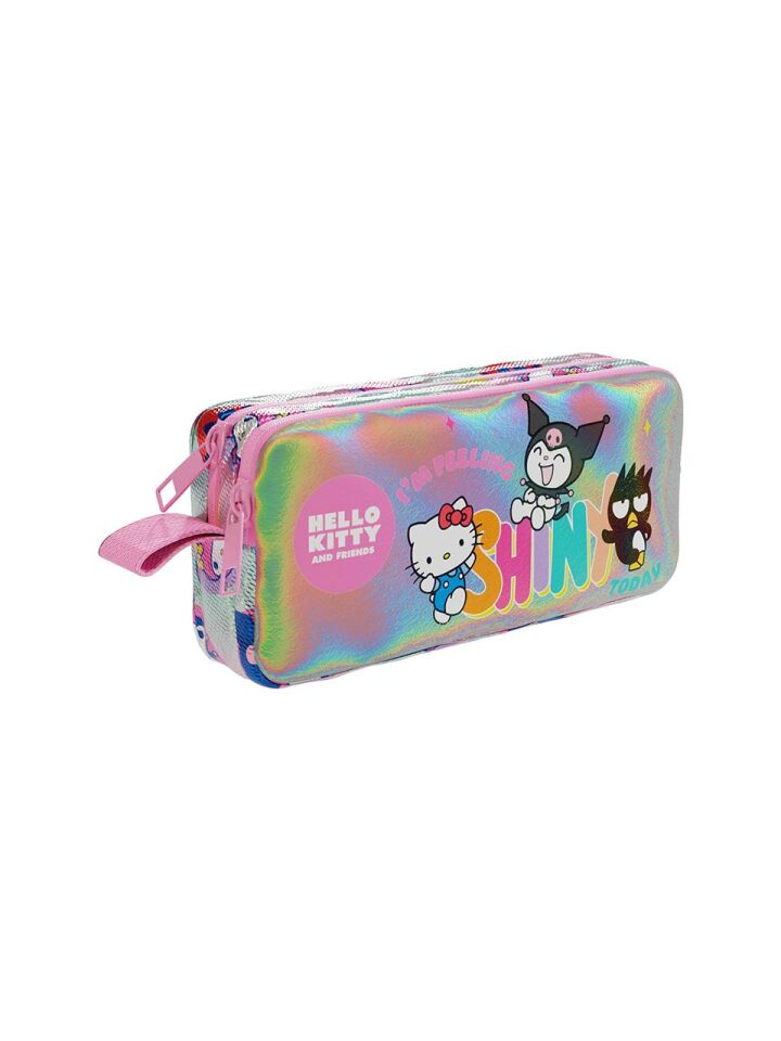 Hello Kitty and Friends Çift Gözlü Kalem Çantası