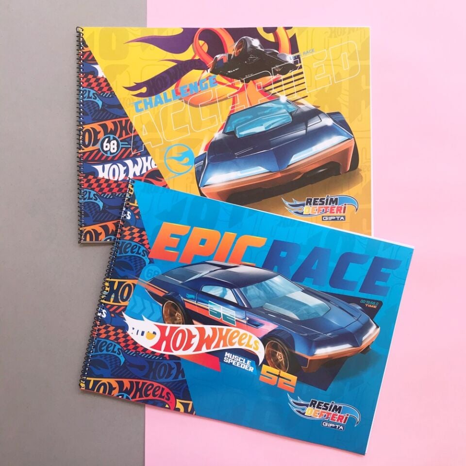 Hot Wheels 25x35 cm 15 Yaprak Resim Defteri