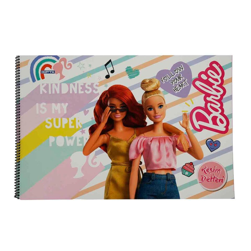 Barbie 35x50 cm 15 Yaprak Resim Defteri
