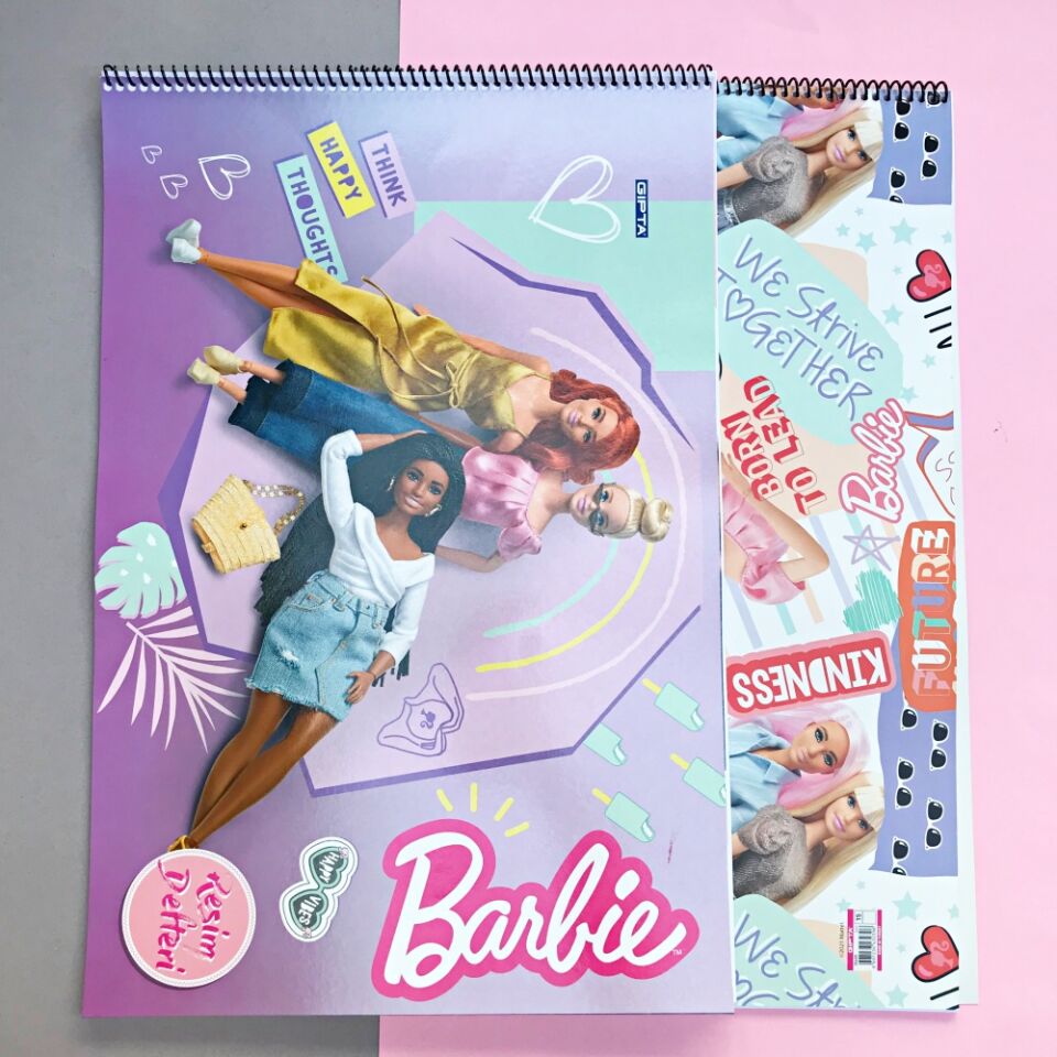 Barbie 35x50 cm 15 Yaprak Resim Defteri