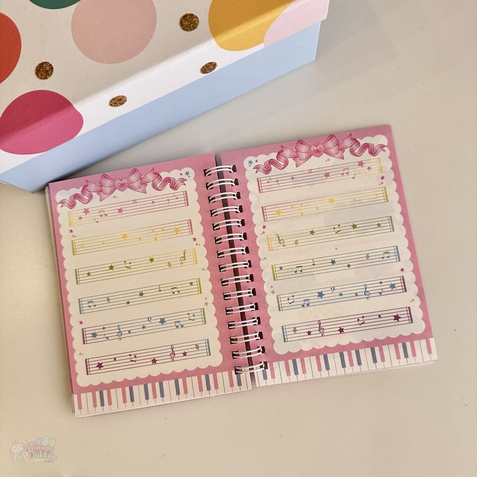 Capy Kalpli Sulu Simli Kapaklı Not Defteri A6