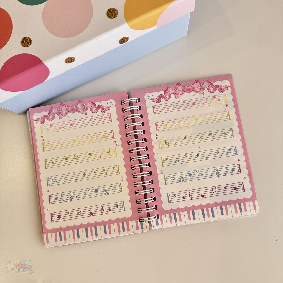 Capy Kalpli Sulu Simli Kapaklı Not Defteri A6