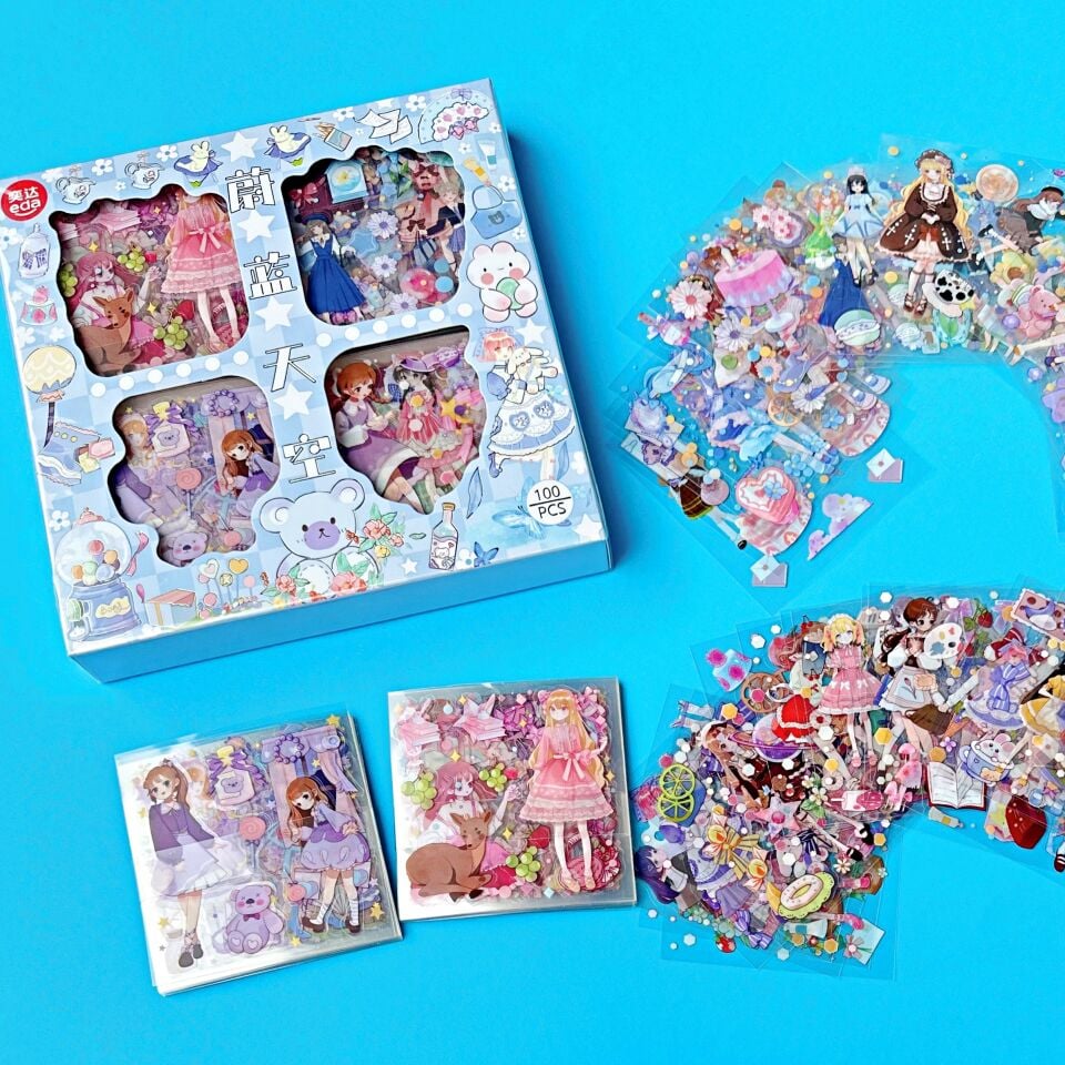 Kawaii Sticker Set 100 Parça - 1