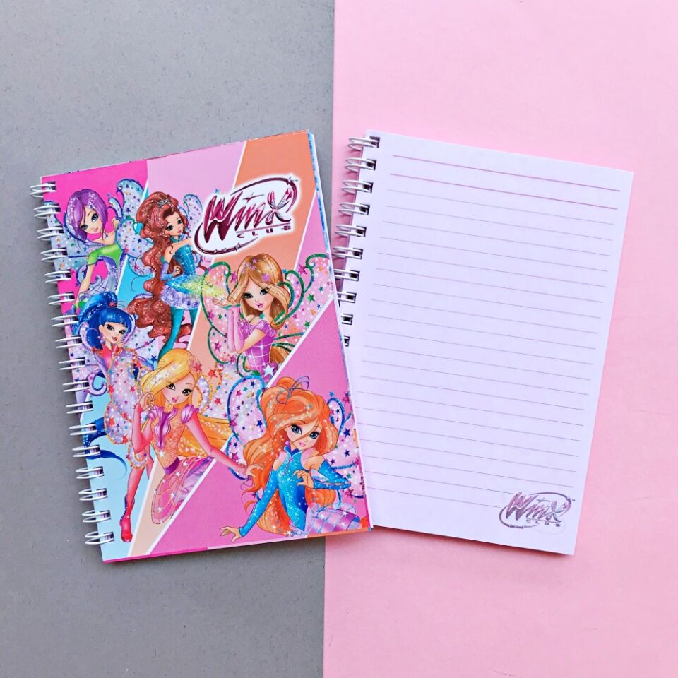 Winx A6 Çizgili Spiralli Not Defteri
