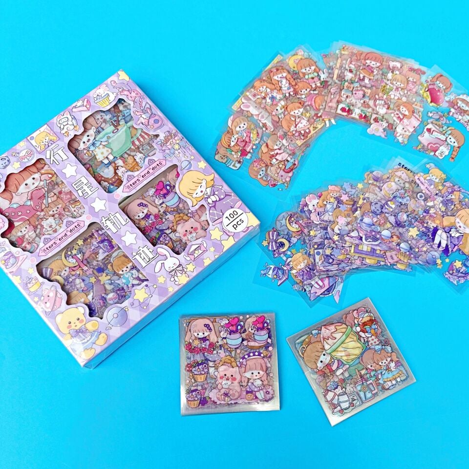 Kawaii Sticker Set 100 Parça - 3