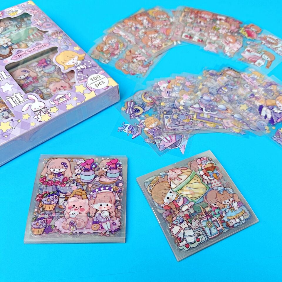 Kawaii Sticker Set 100 Parça - 3