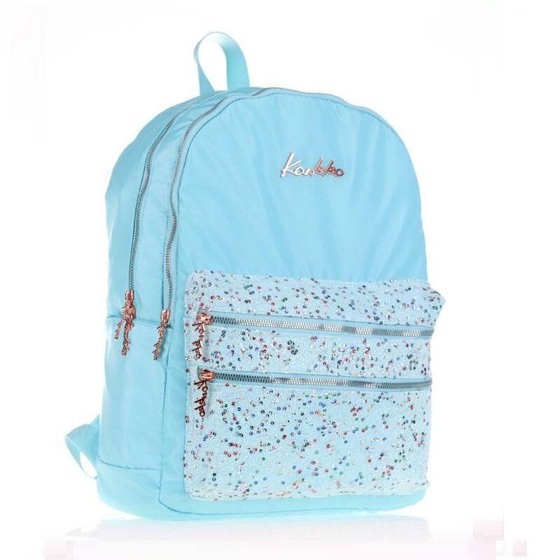 Kaukko Magic Dreams Taşlı Pullu Turkuaz Sırt Çantası