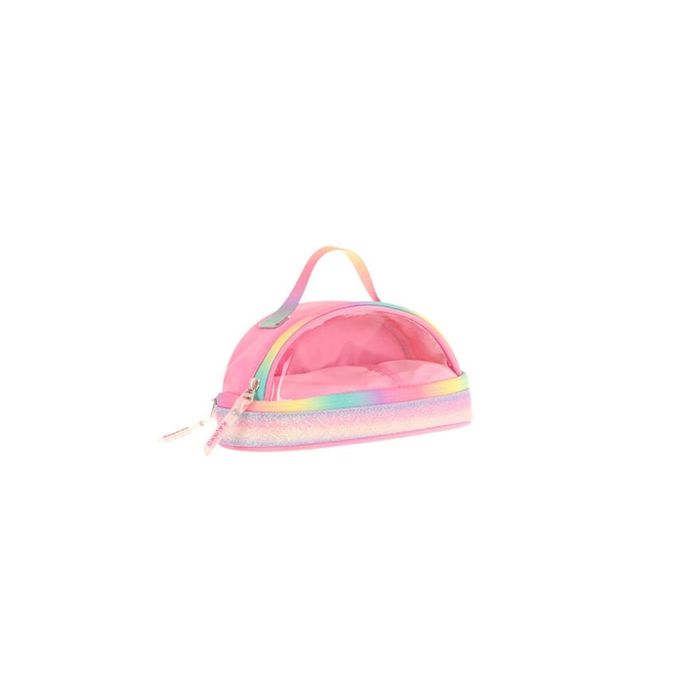 Kaukko Brush Crescent Kalem Çantası - Pink
