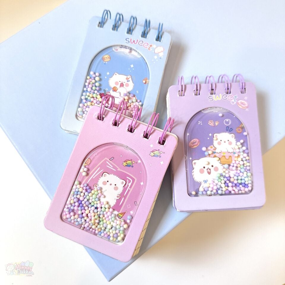 Sweet Cat Boncuklu Telli Not Defteri