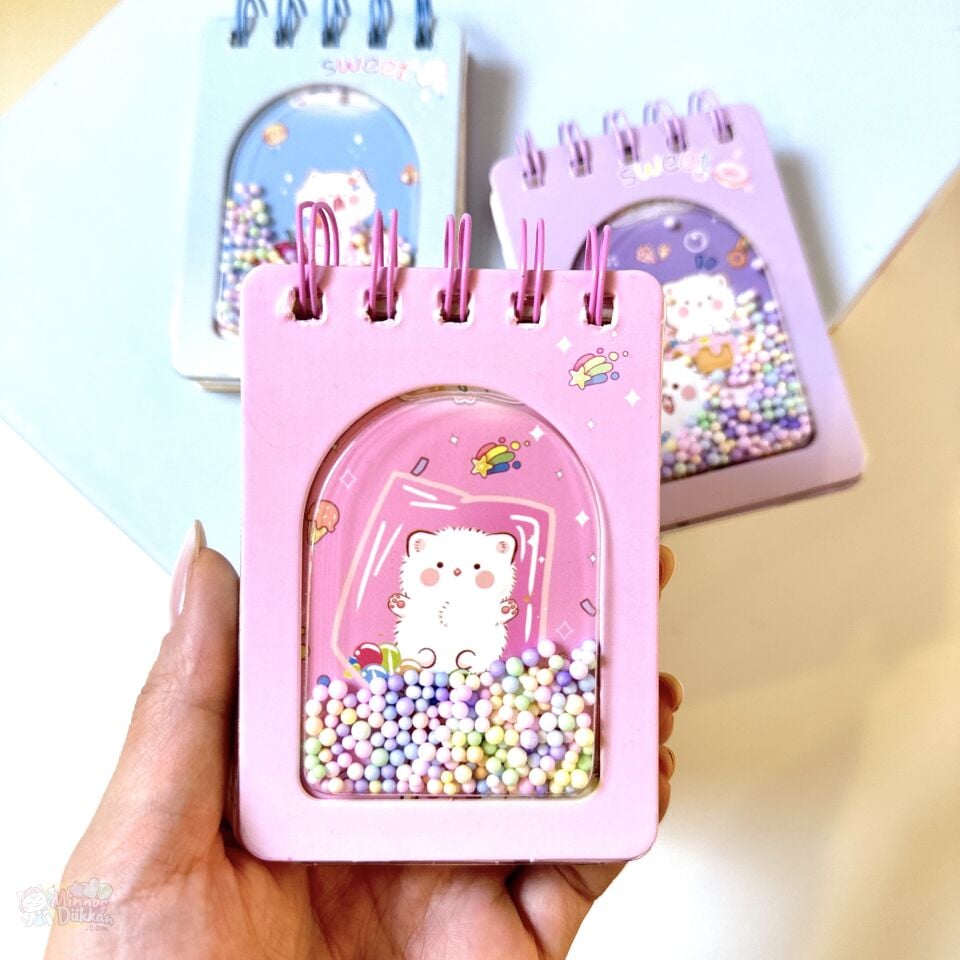 Sweet Cat Boncuklu Telli Not Defteri