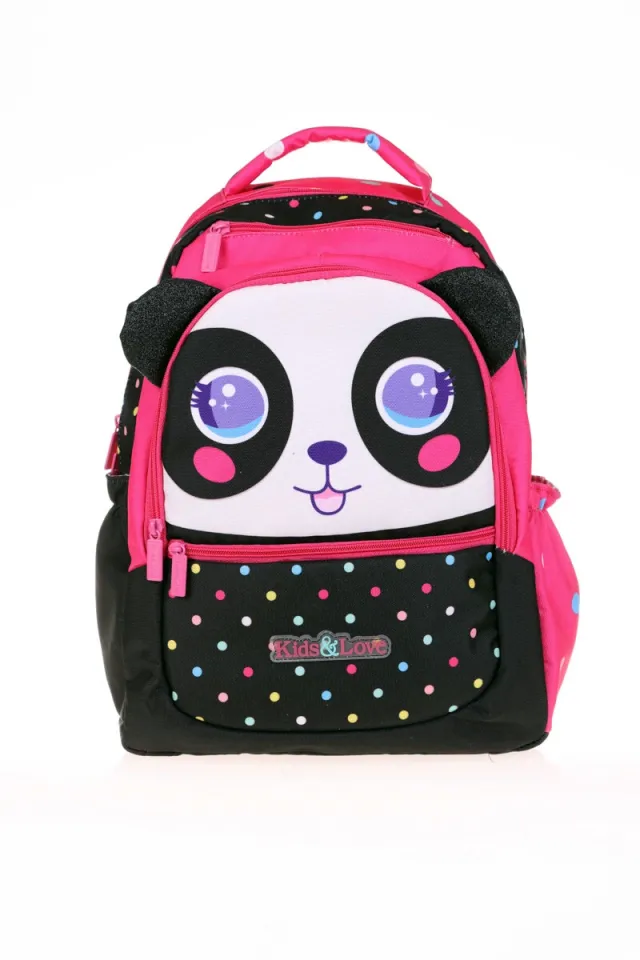 Kaukko Kids Love Sırt Çantası - Cute Face Panda