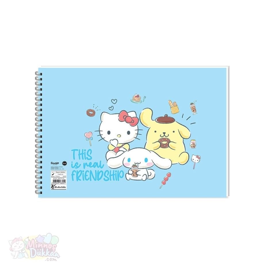 Hello Kitty and Friends Resim Defteri 17x25 15 Yaprak