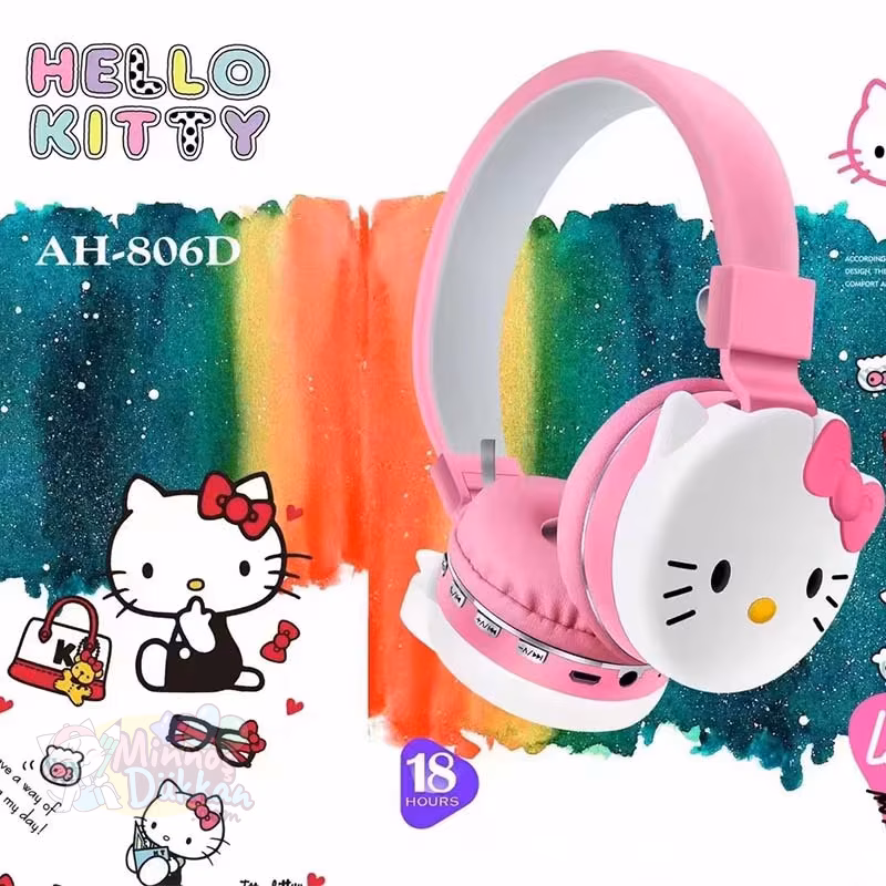Hello Kitty Kablosuz Çocuk Kulaklık Pembe