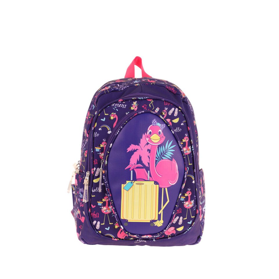 Kaukko Kids Sırt Çantası - Leather Flamingo