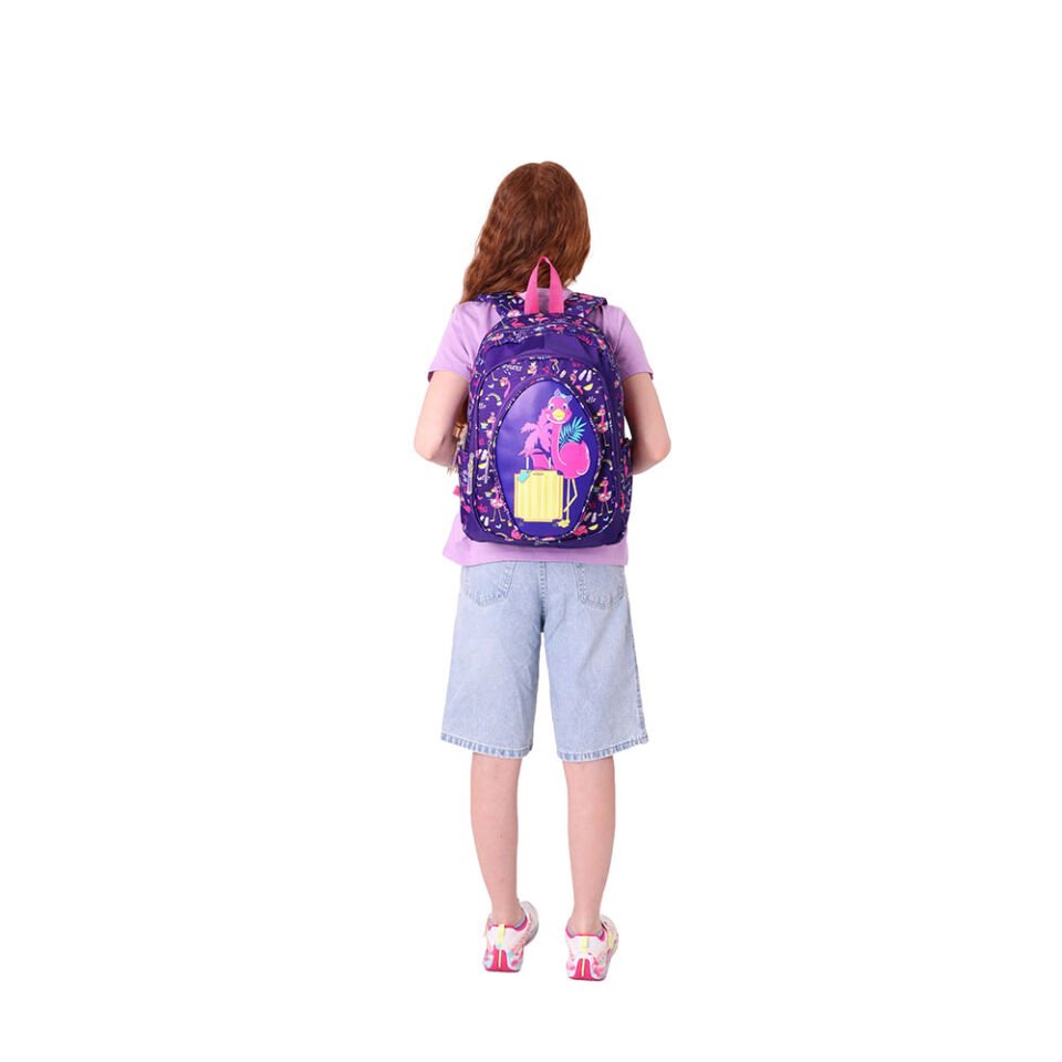 Kaukko Kids Sırt Çantası - Leather Flamingo