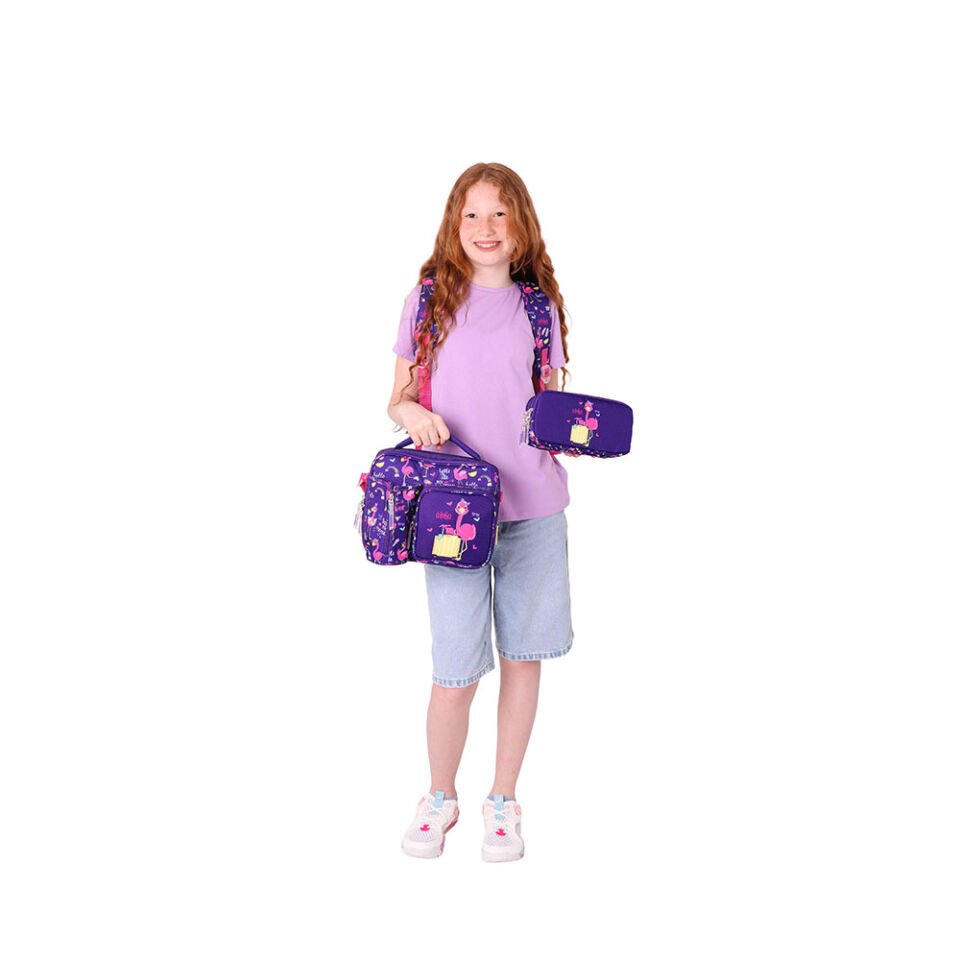Kaukko Kids Sırt Çantası - Leather Flamingo